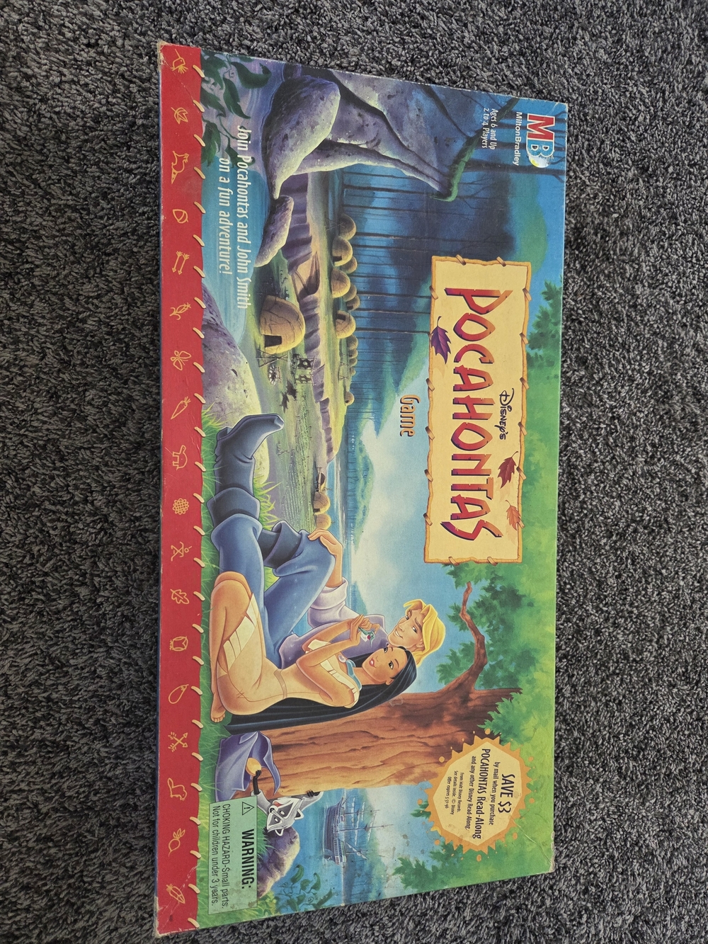 Disney Pocahontas Board Game - Green, Blue Artwork